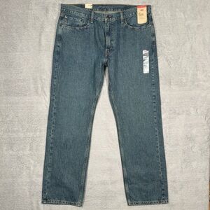 Levi’s 559 Relaxed Straight Jeans Mens 38x32 Medium Wash Denim Casual Work NEW